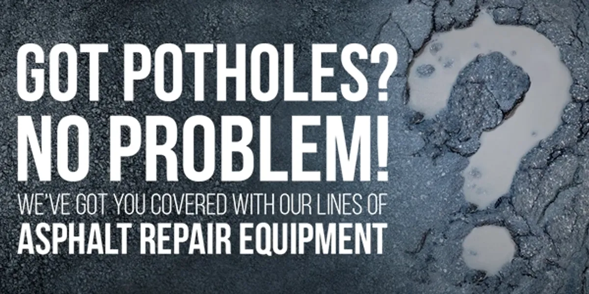 A picture of potholes and the words " potholes ? problem !"